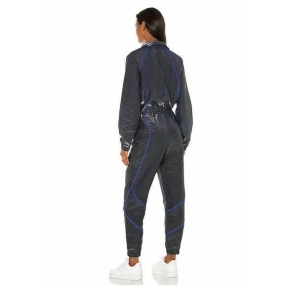 Revolve Jordan NWT Sisterhood Flight Suit in Black & Hyper Royal XS Standard Fit - Picture 4 of 16